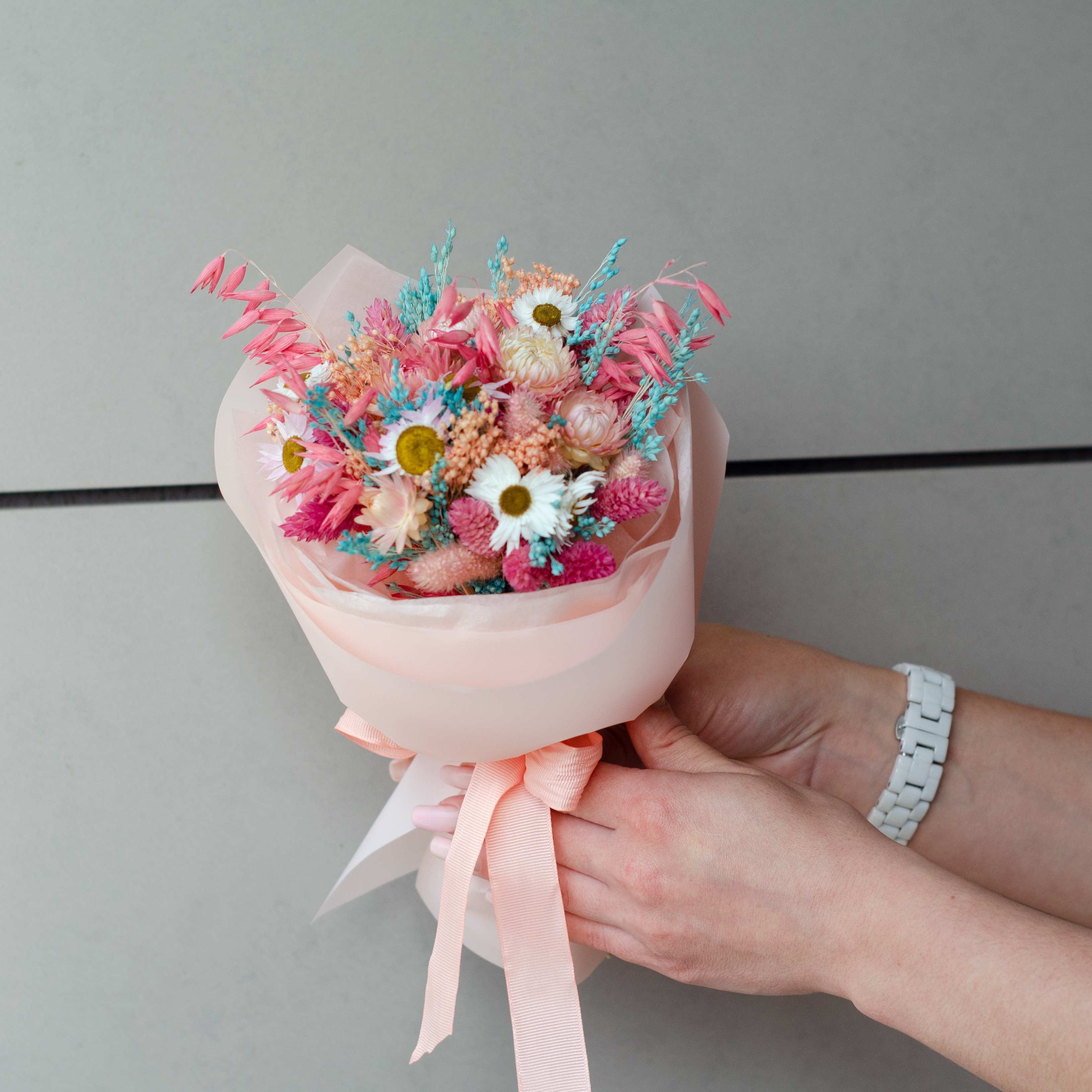 Букет сухоцветов "Закатное солнце"