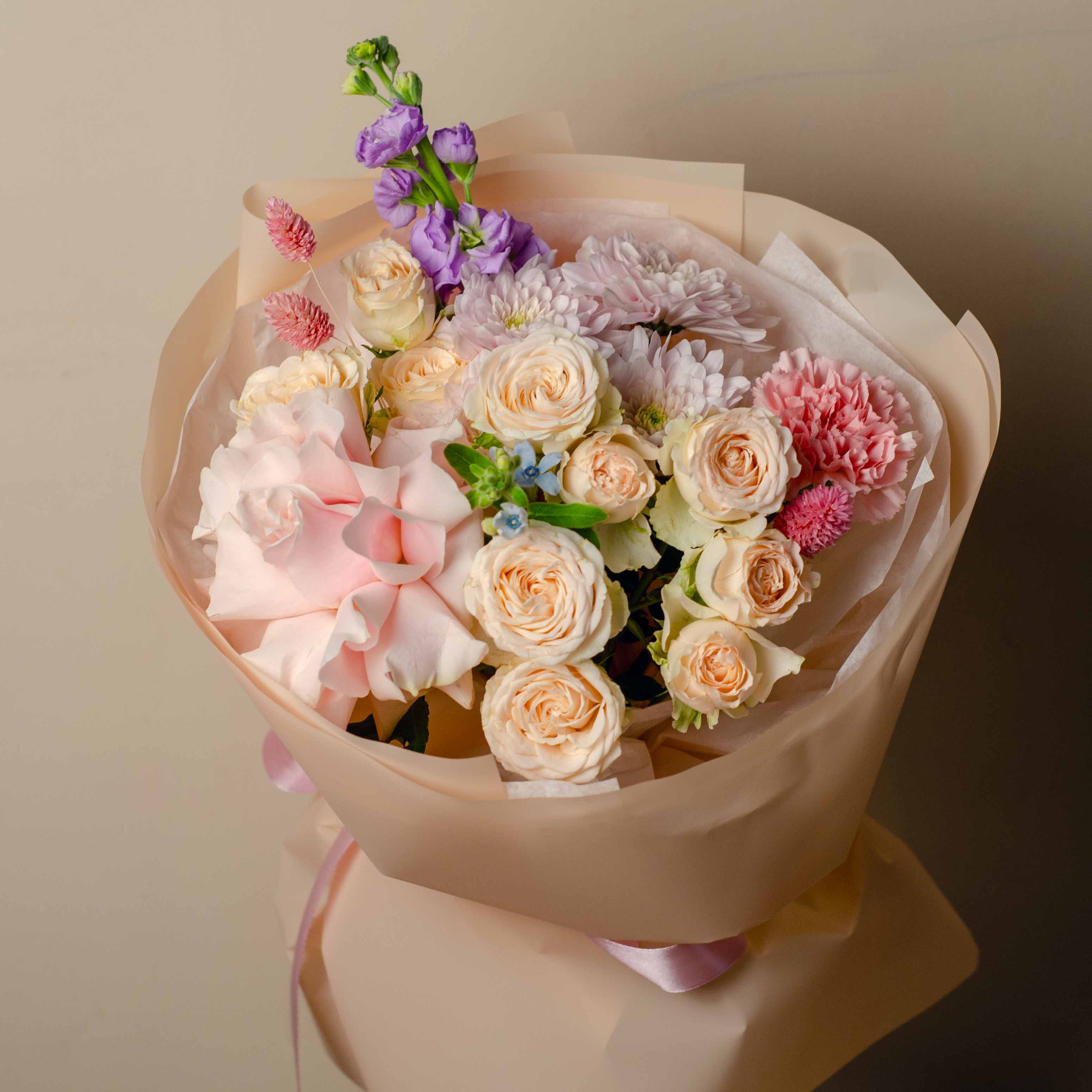 Букет "Нежный румянец"