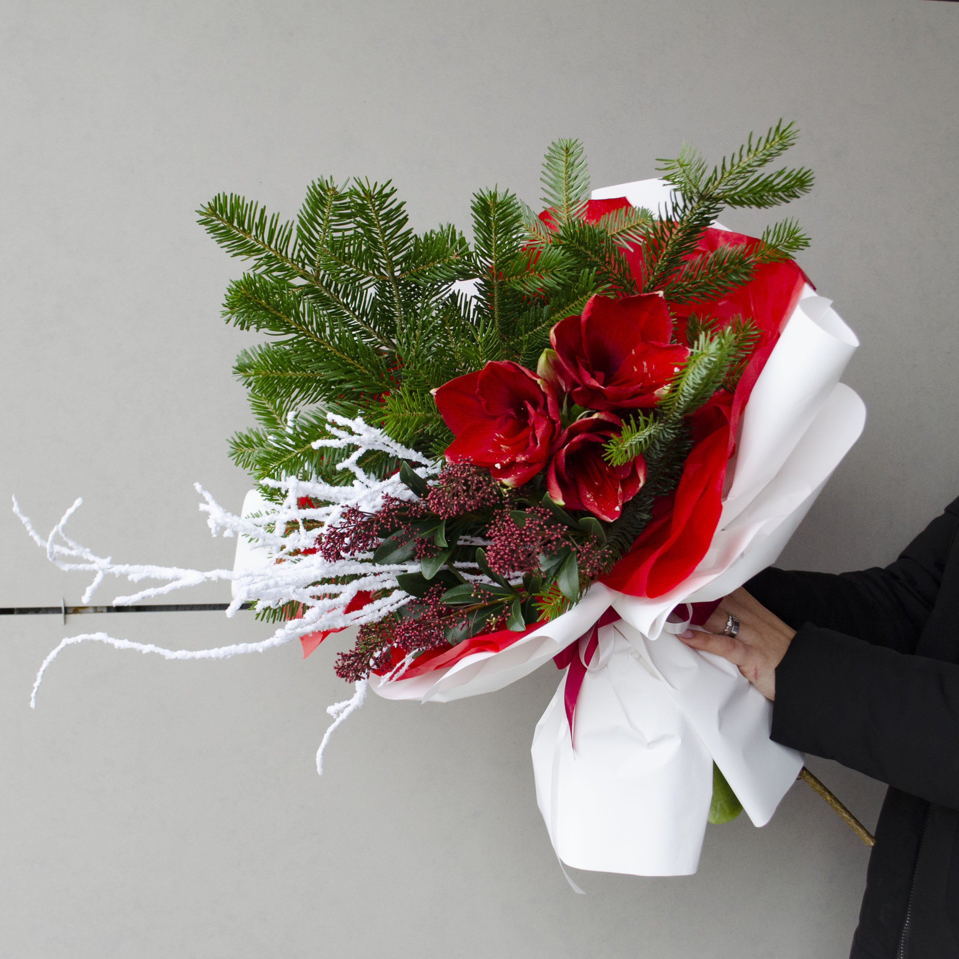 Зимний букет "Огонёк"