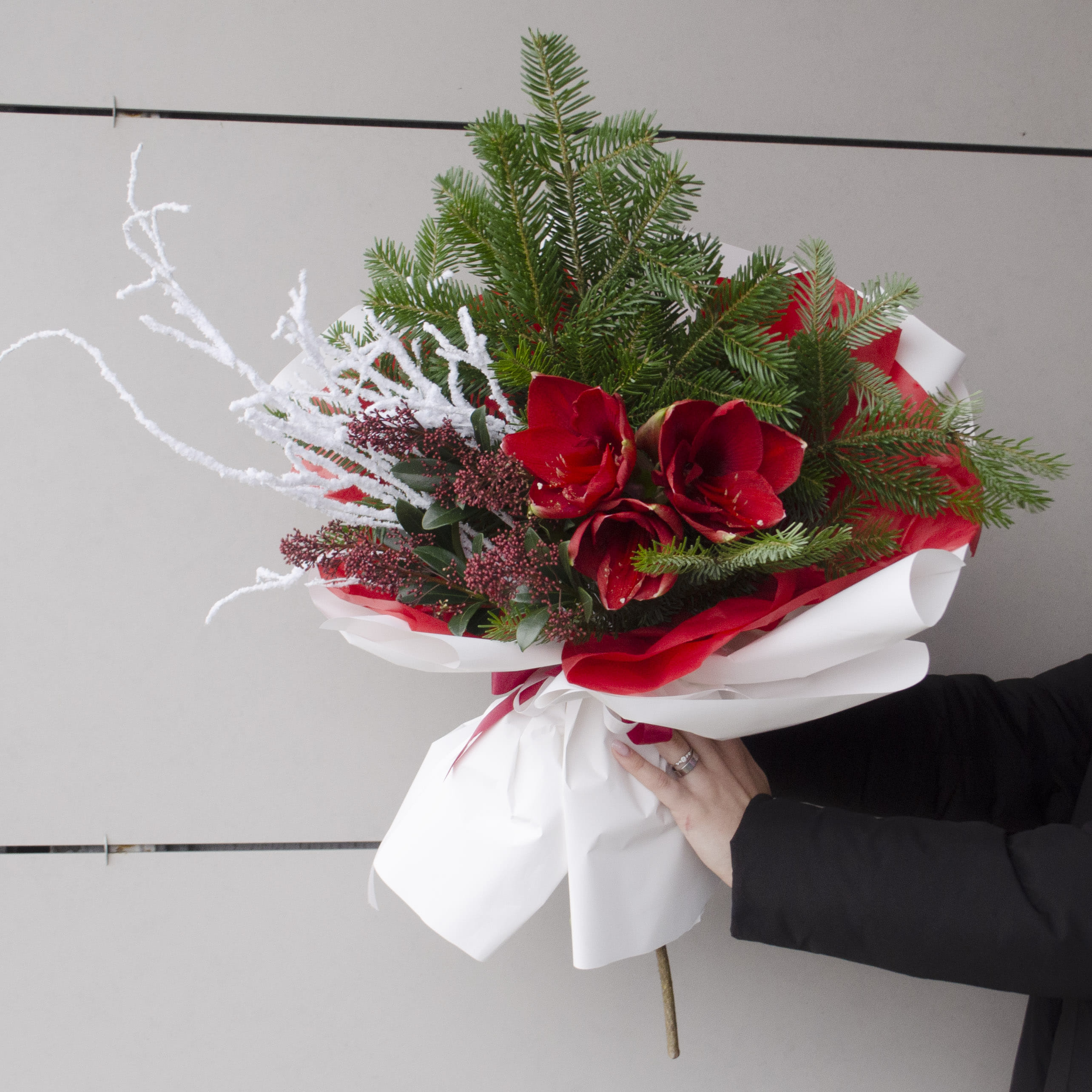 Зимний букет "Огонёк"