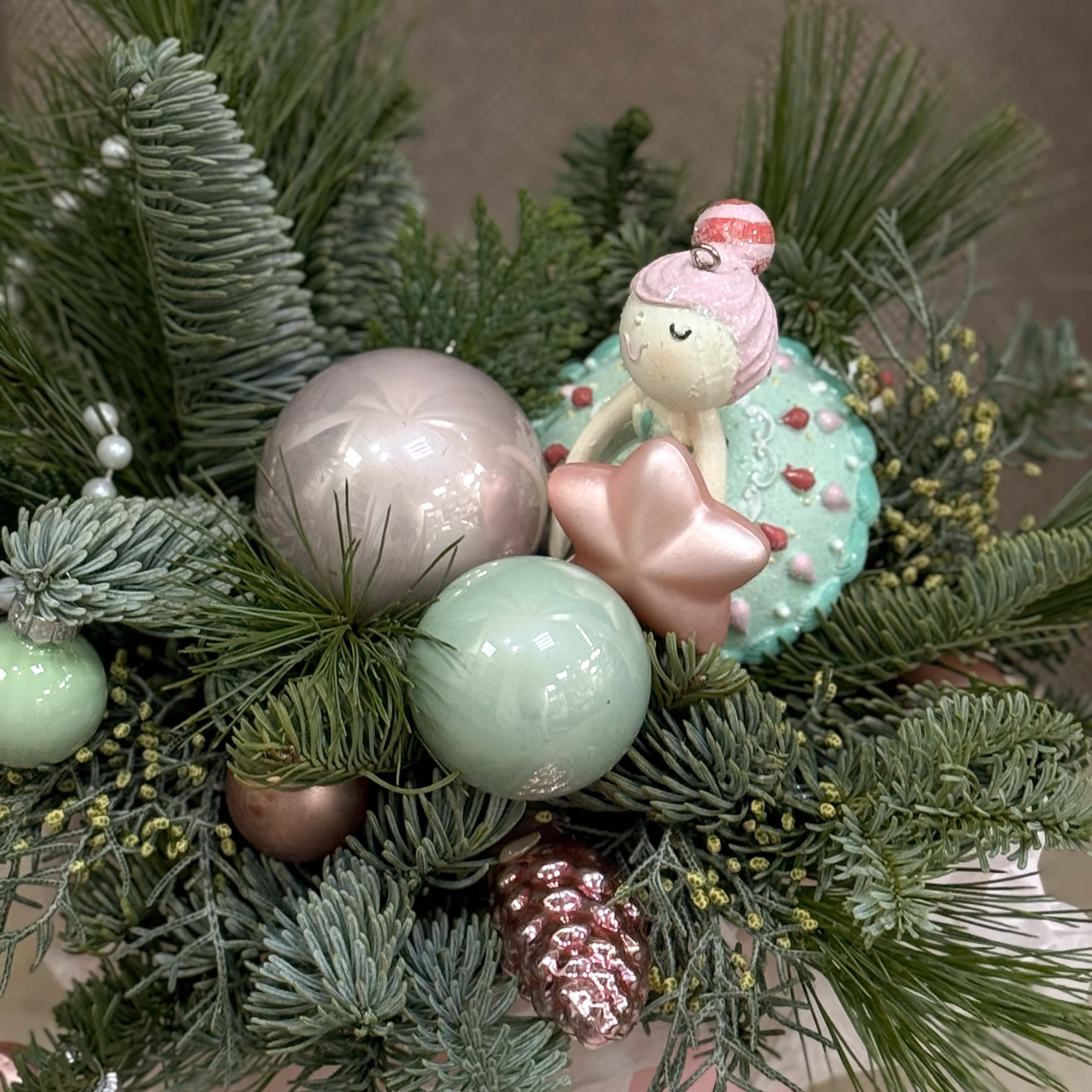 Зимняя композиция "Балерина"