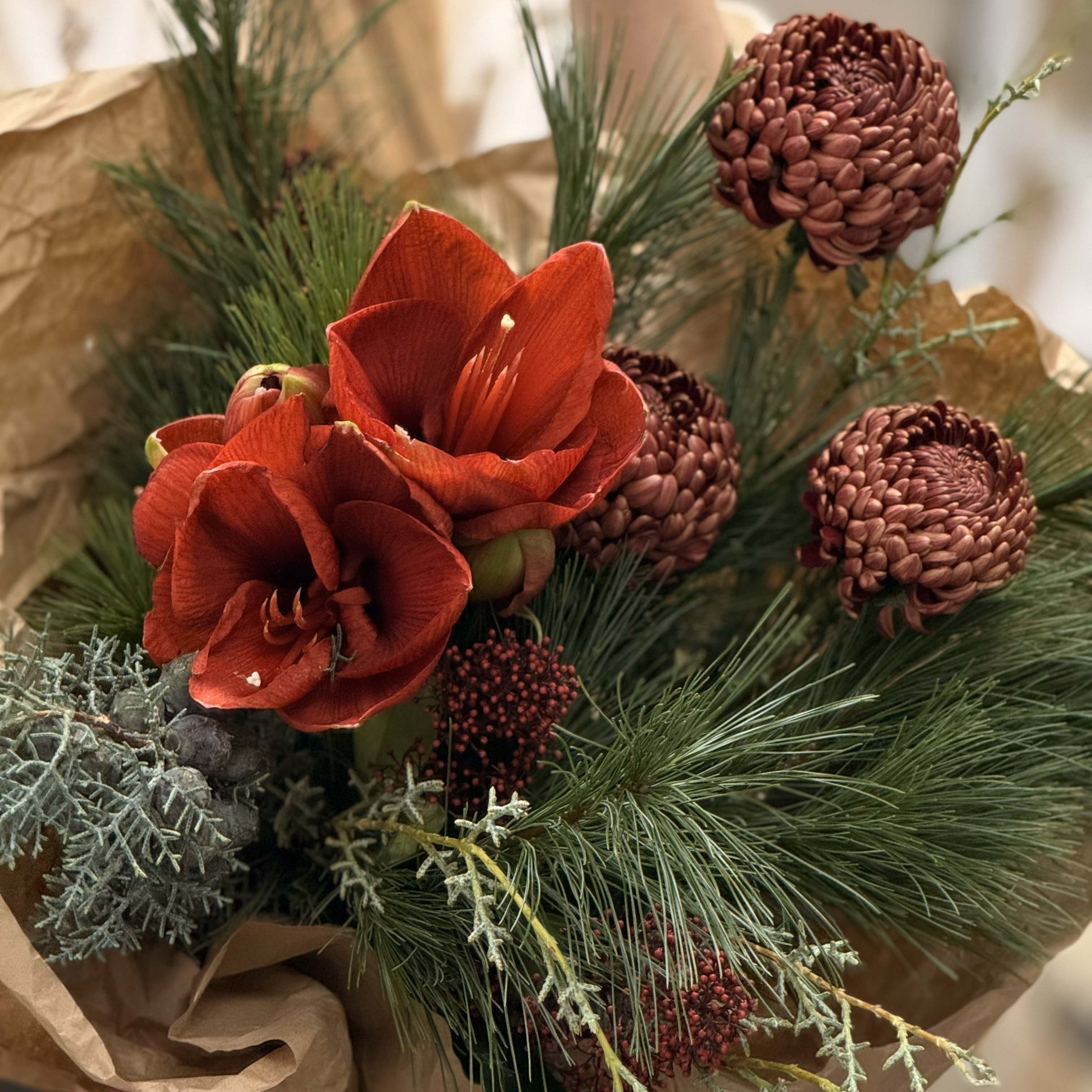 Букет "Бигуди в крафте"