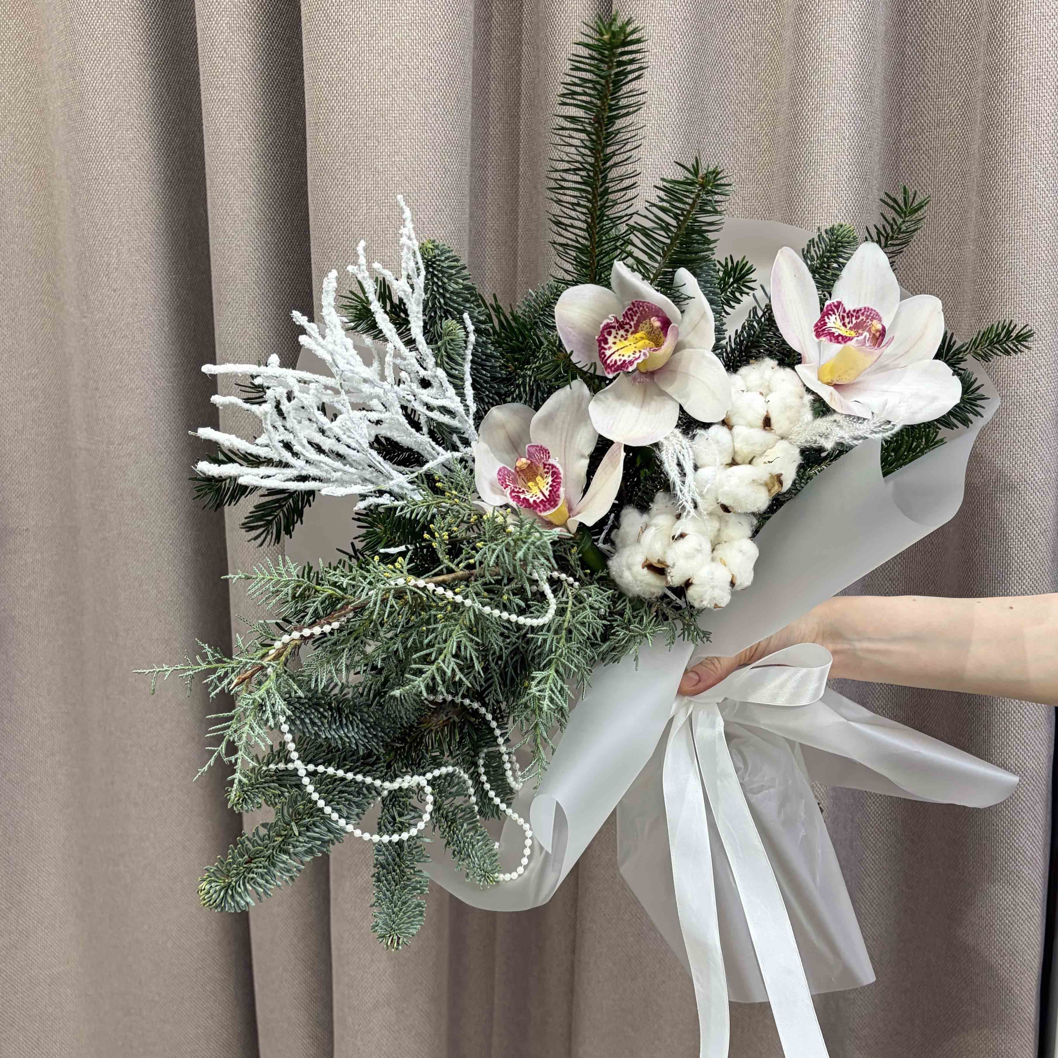 Зимний букет "Белый снег"