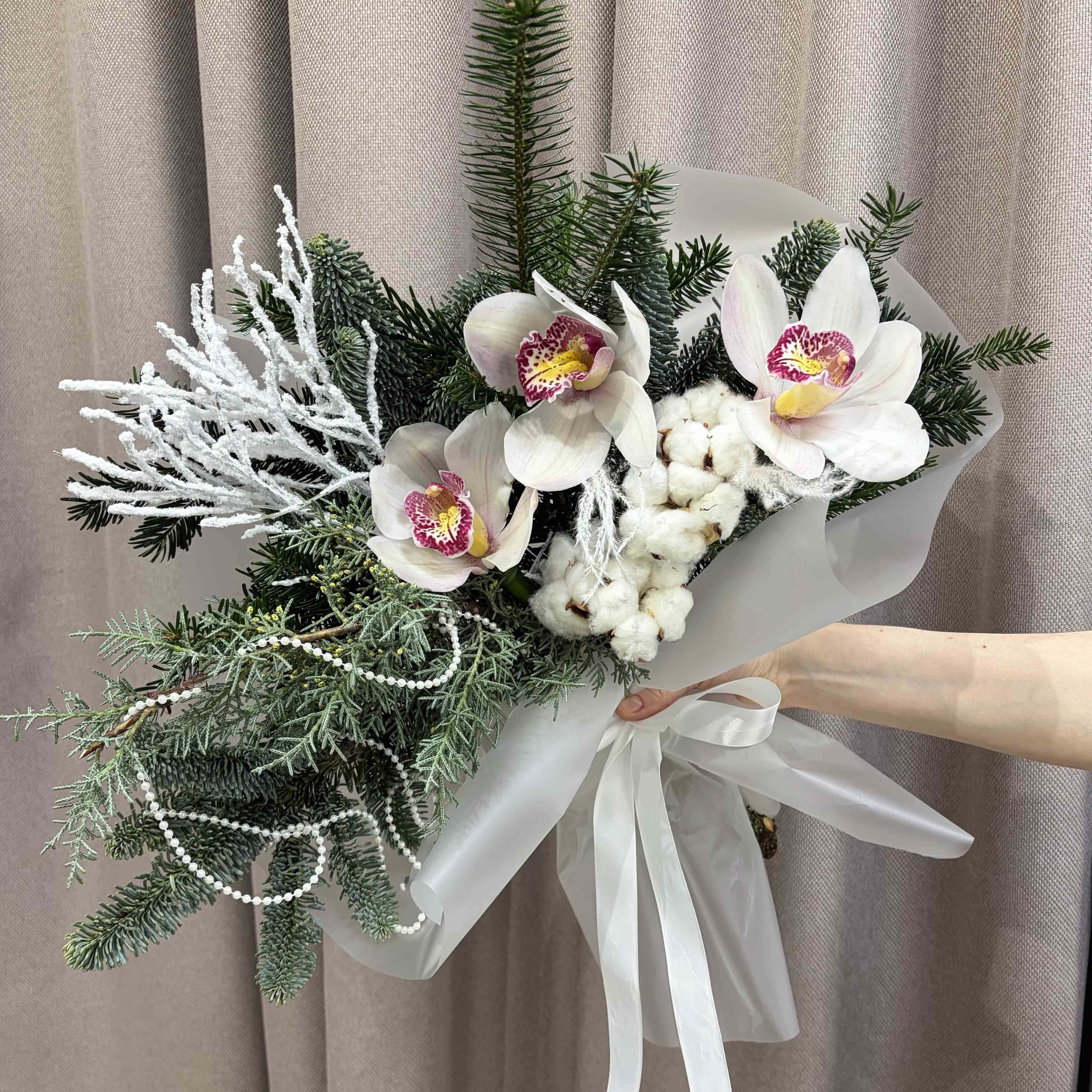 Зимний букет "Белый снег"