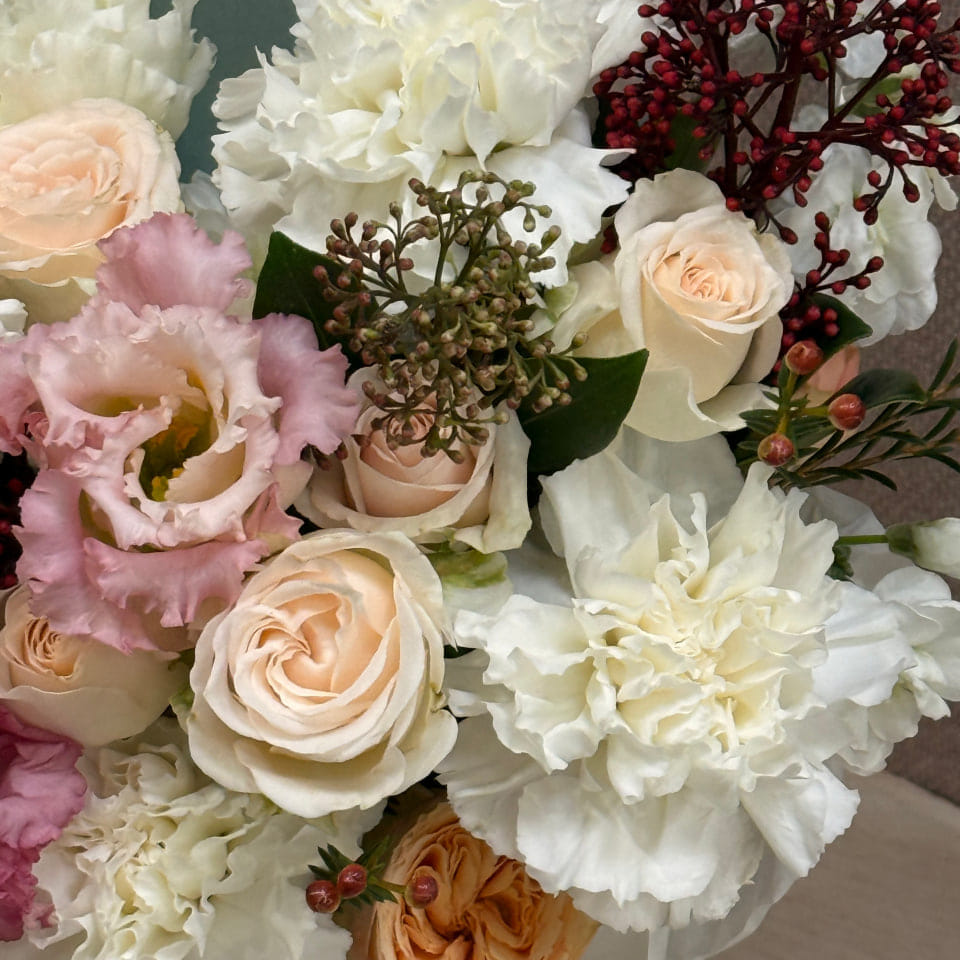 Конверт с цветами "Мятный"