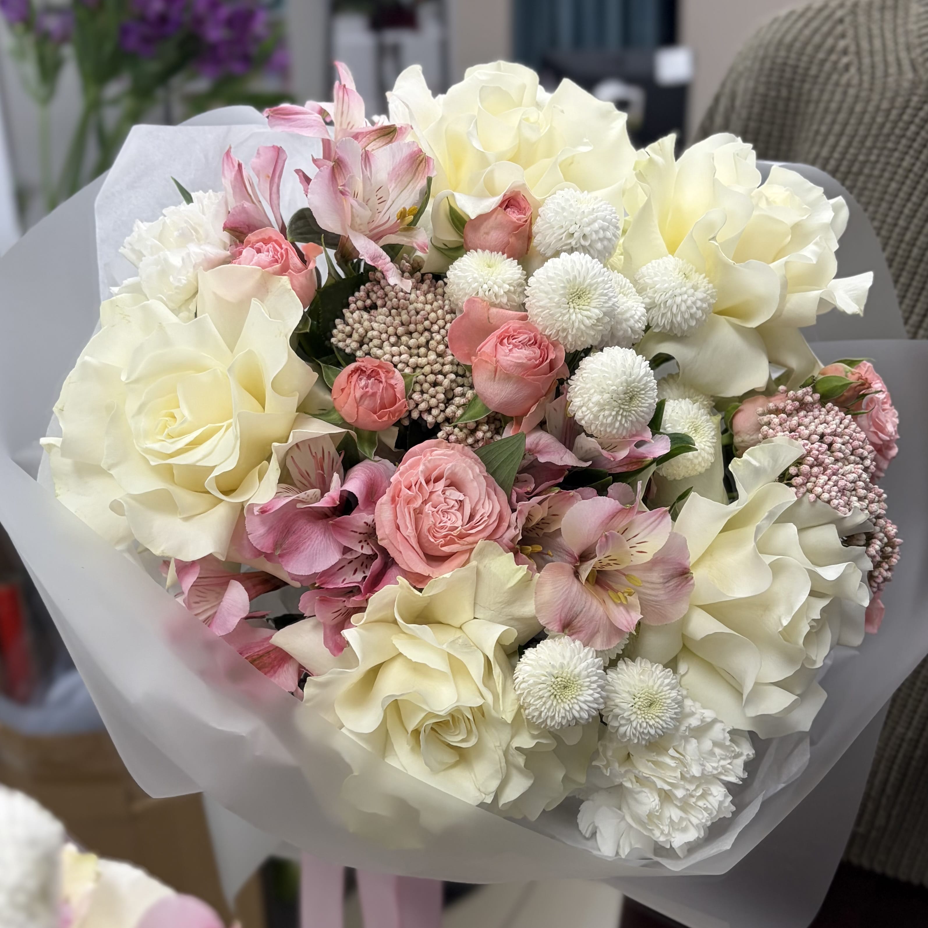 Букет «Белый рассвет»