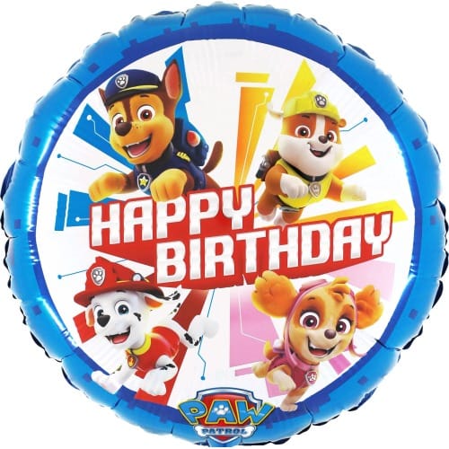Шар (18''/46 см) Круг, С ДР Щенячий Патруль