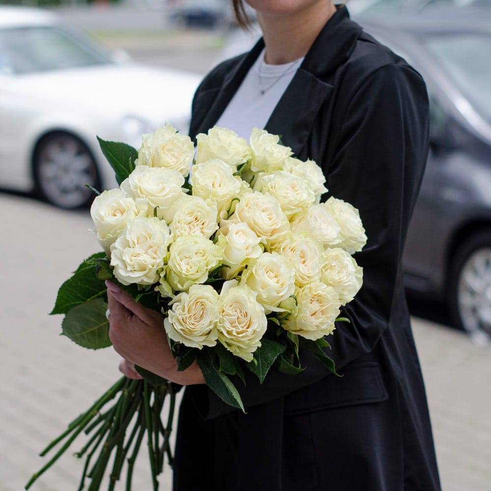 Букет роз "Великолепный" 21 роза 50 см