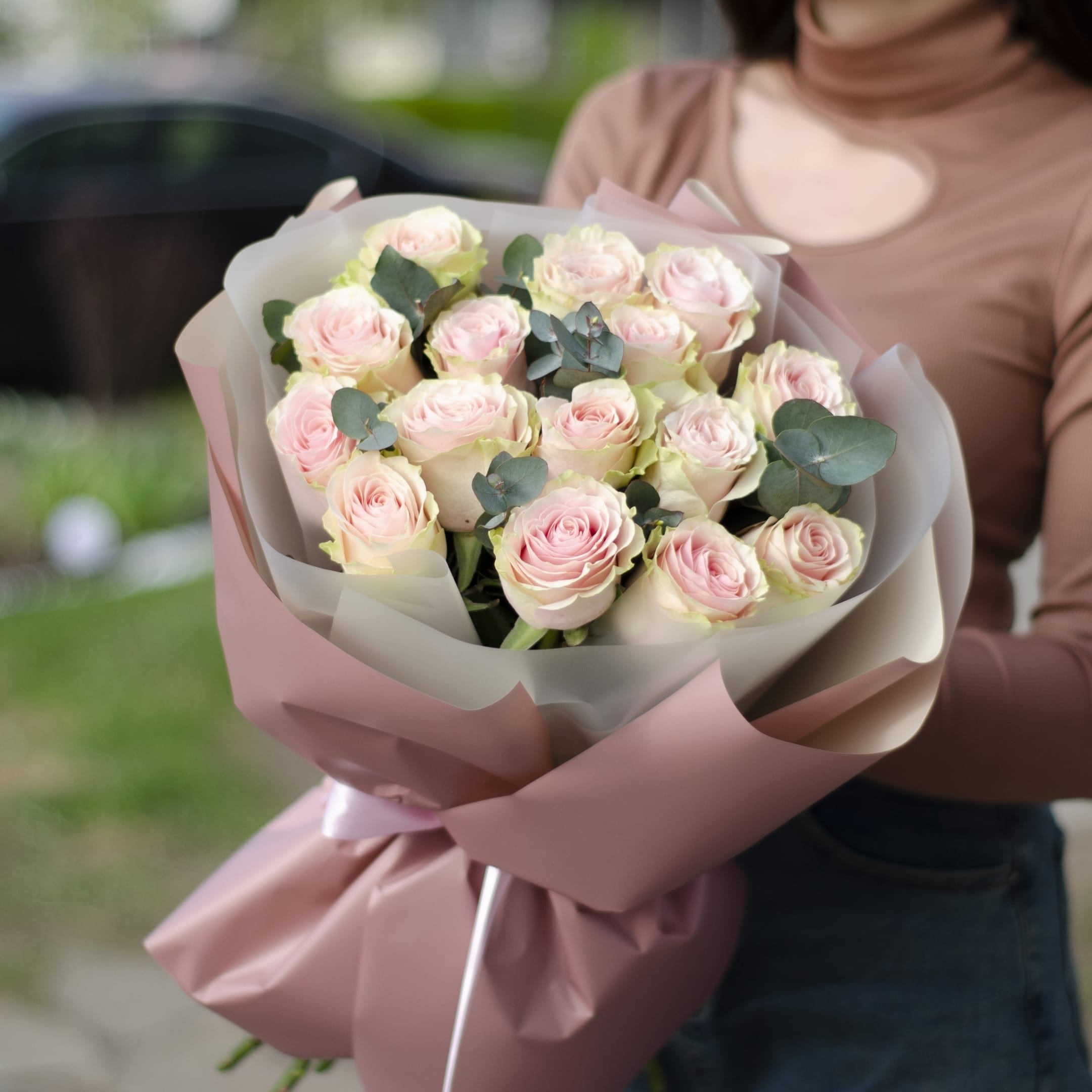 Букет "Нежно-розовый" 70