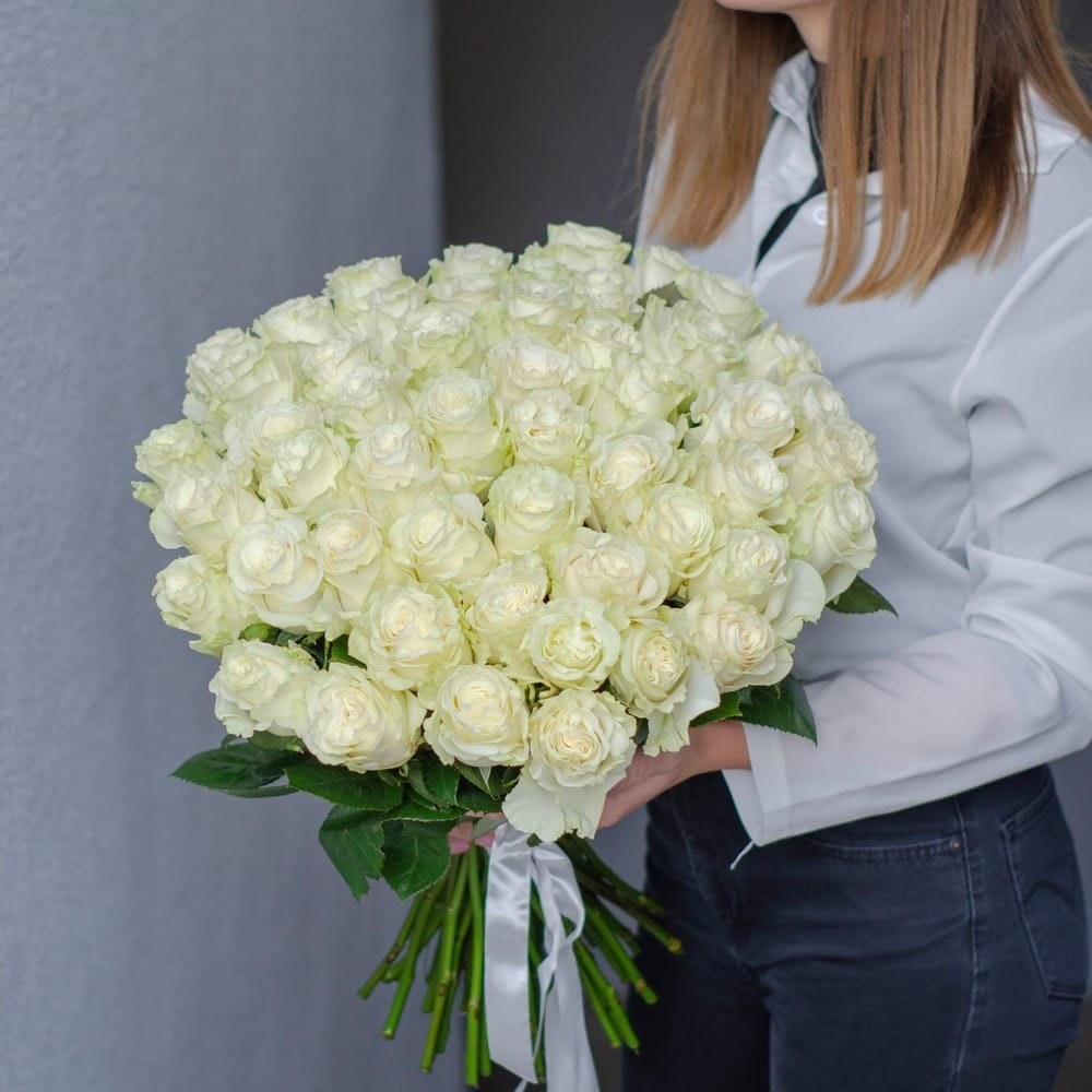 Букет роз "MONDIAL" 51 роза 70 см