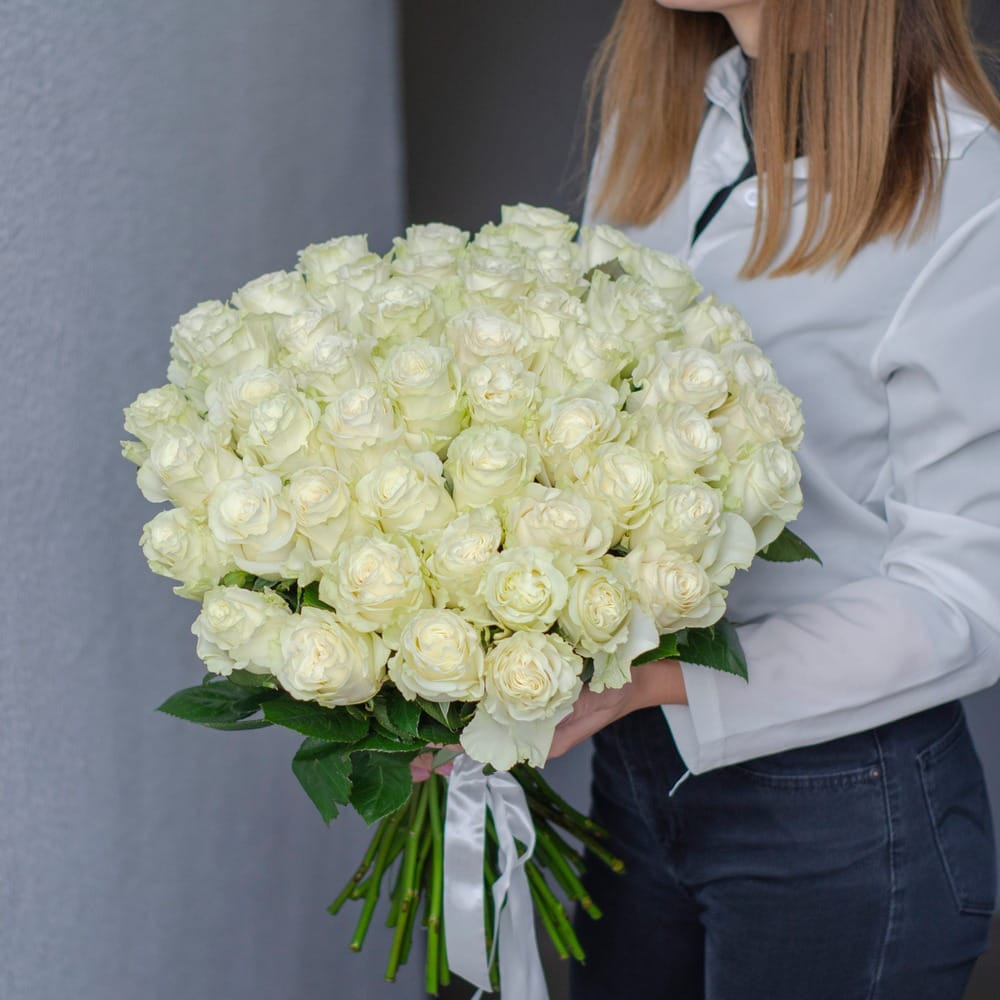 Букет роз "MONDIAL" 51 роза 50 см