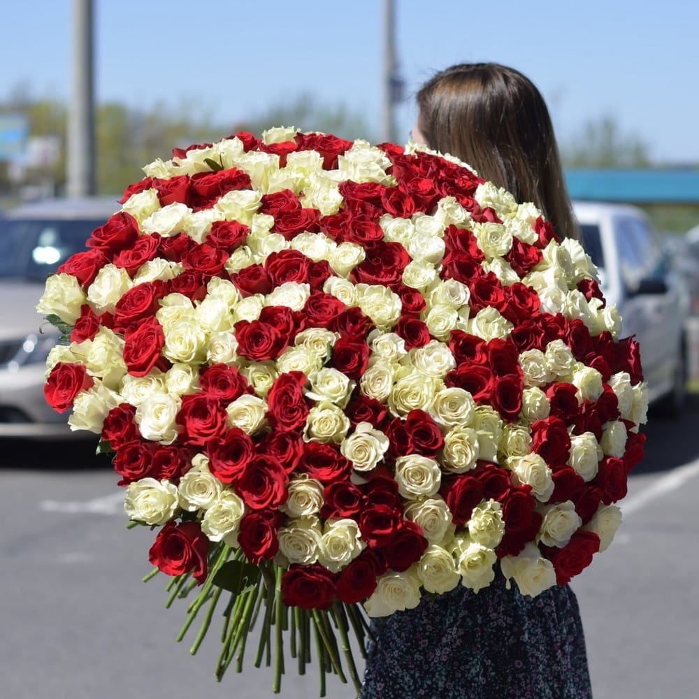 Букет роз "Большой Микс" 60 см