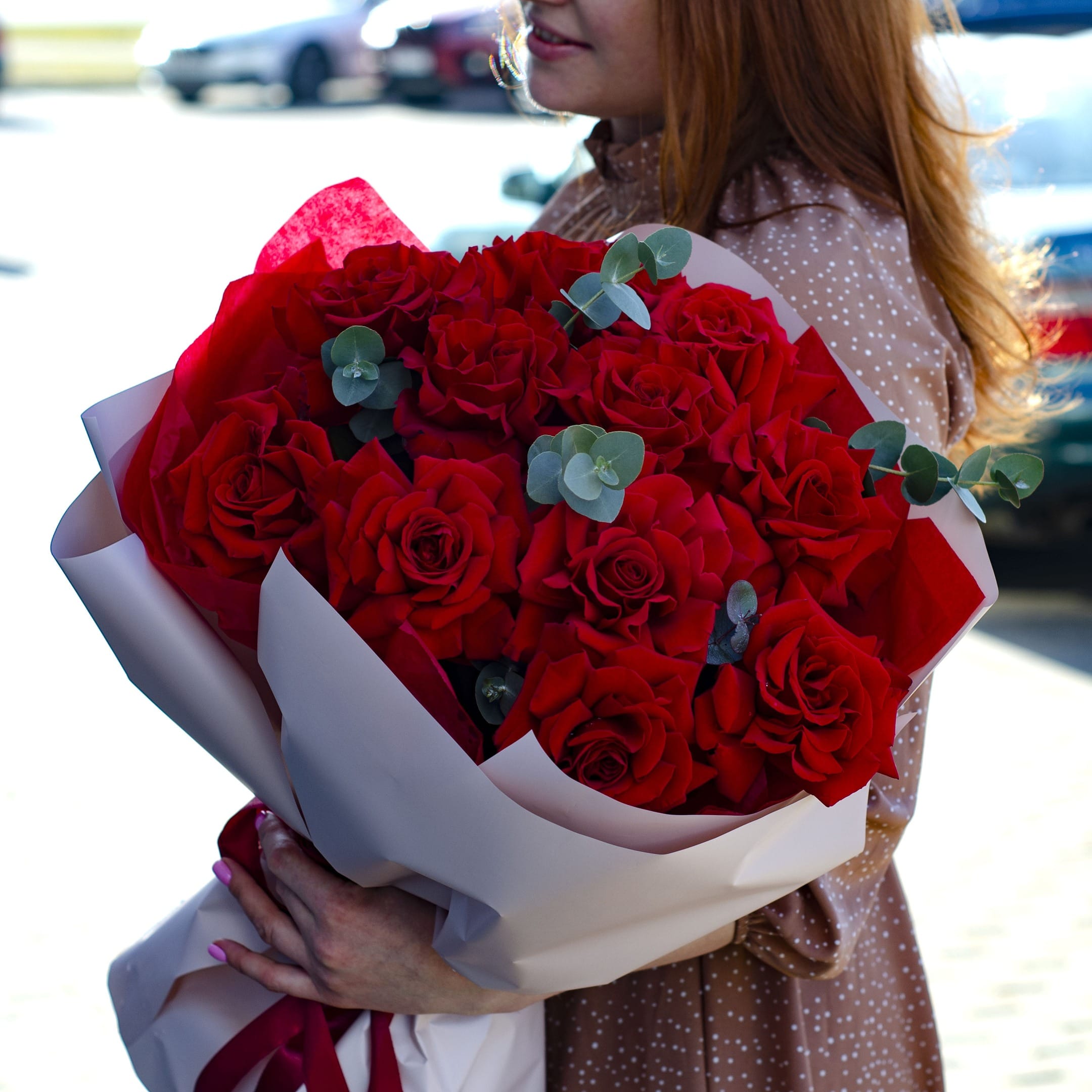 Букет французских роз "Моя страсть к тебе"