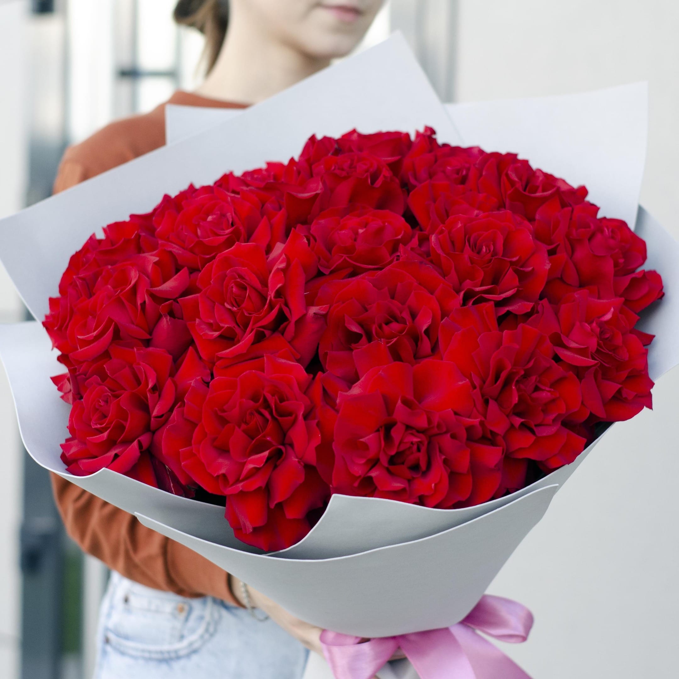 Букет французских роз "Шарман" 21 роза