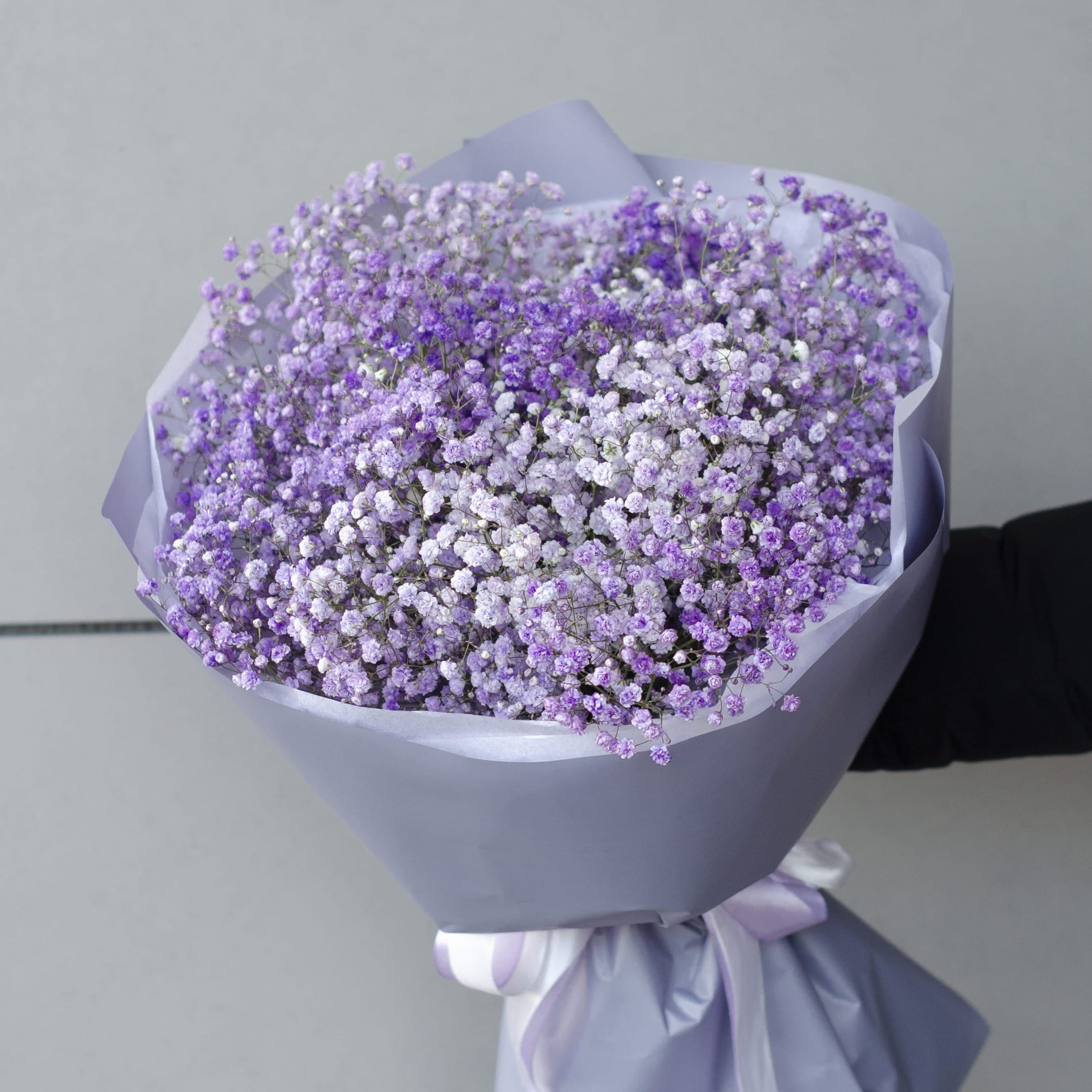 Букет из гипсофилы "Лавандовый"