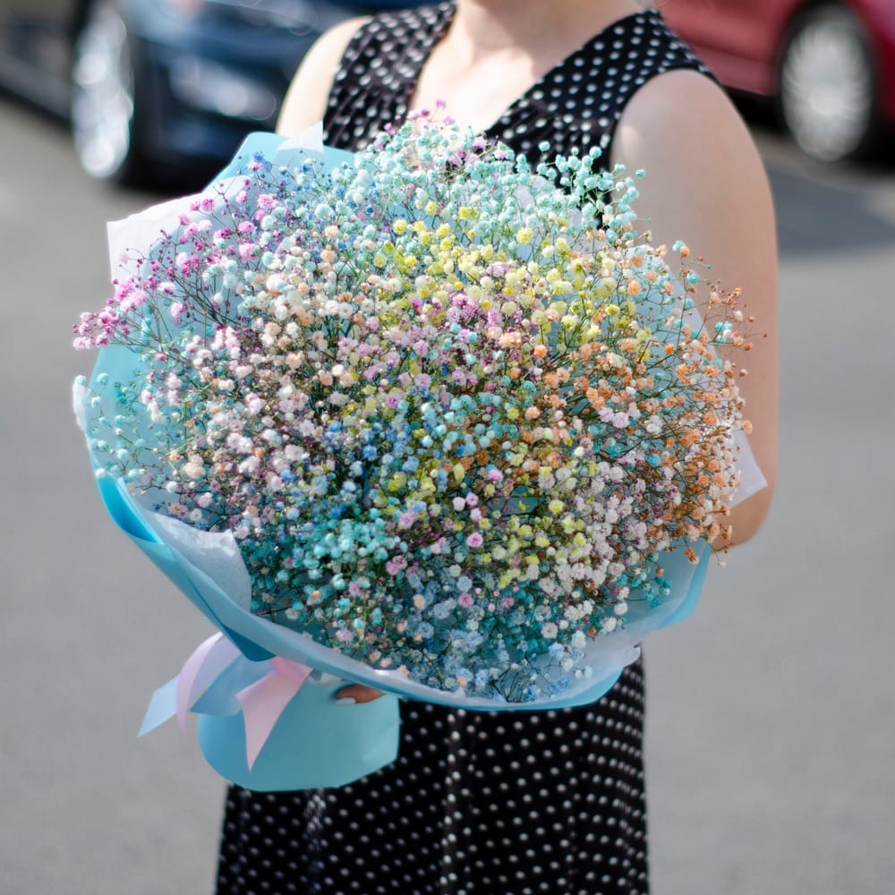 Букет из гипсофилы "Тайна"