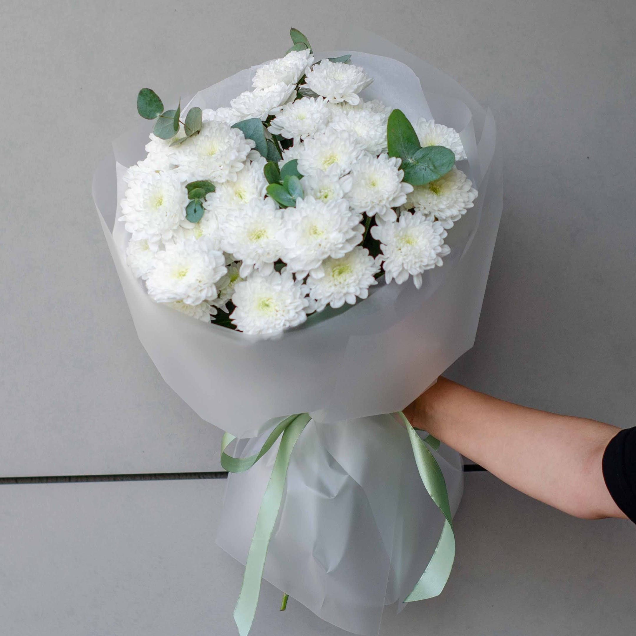 Букет хризантем "Мята"