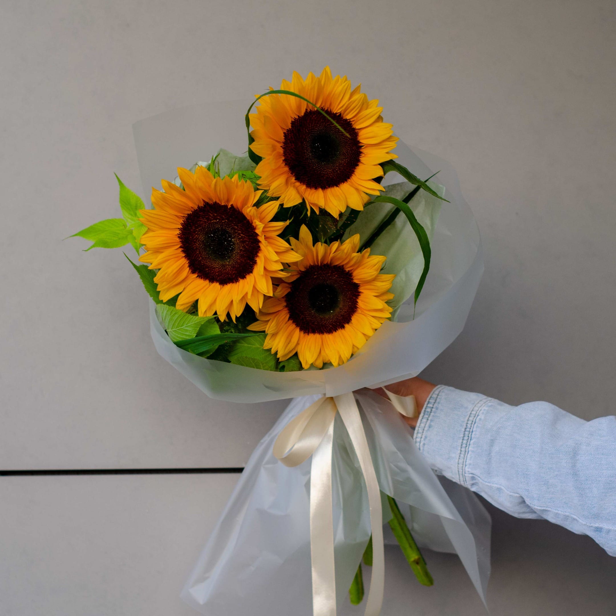 Букет подсолнухов "3 солнца"