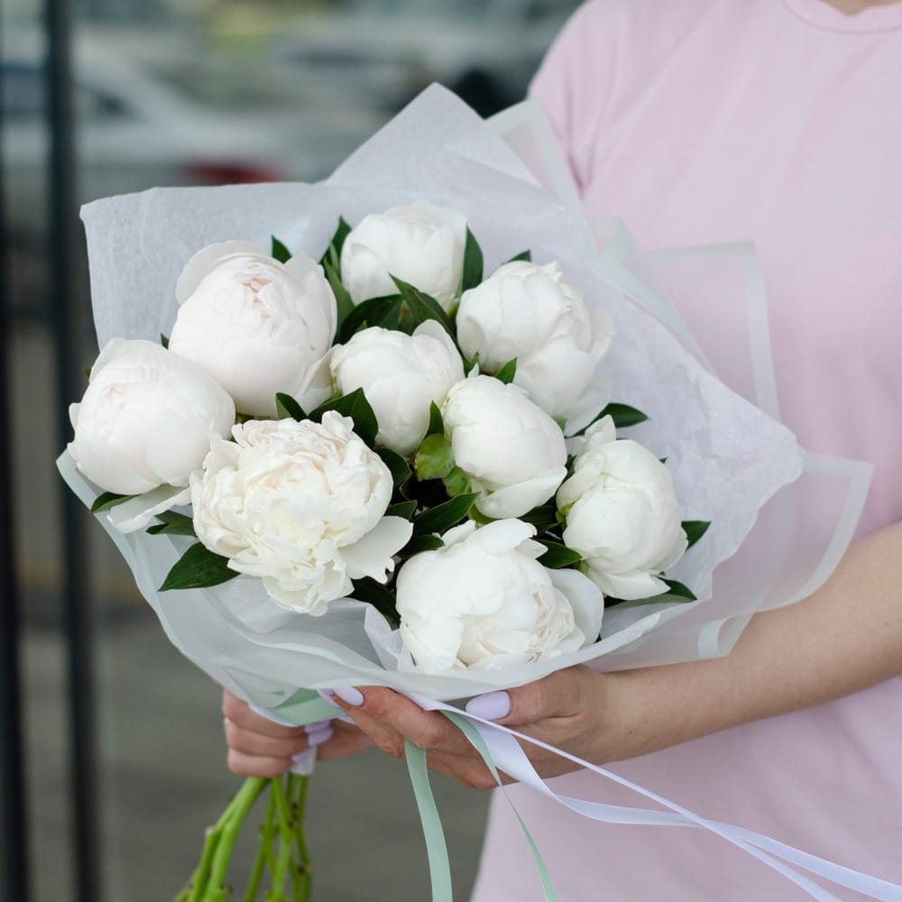 Букет из пионов "Идеал"