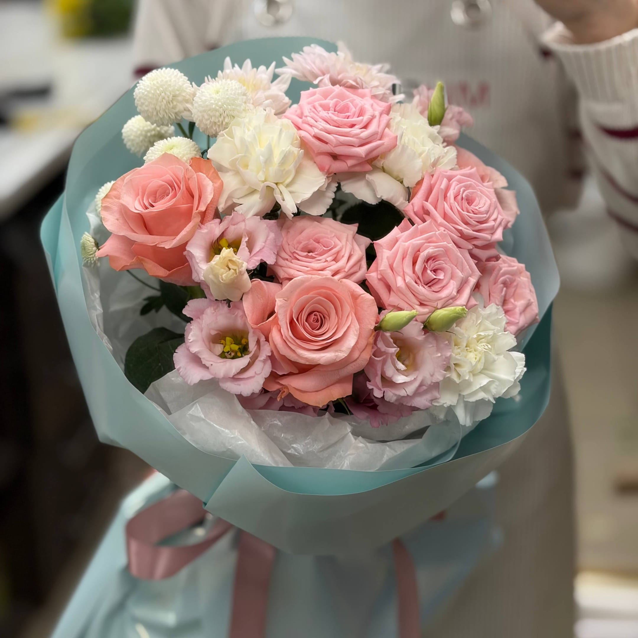 Букет "Розовый рассвет"