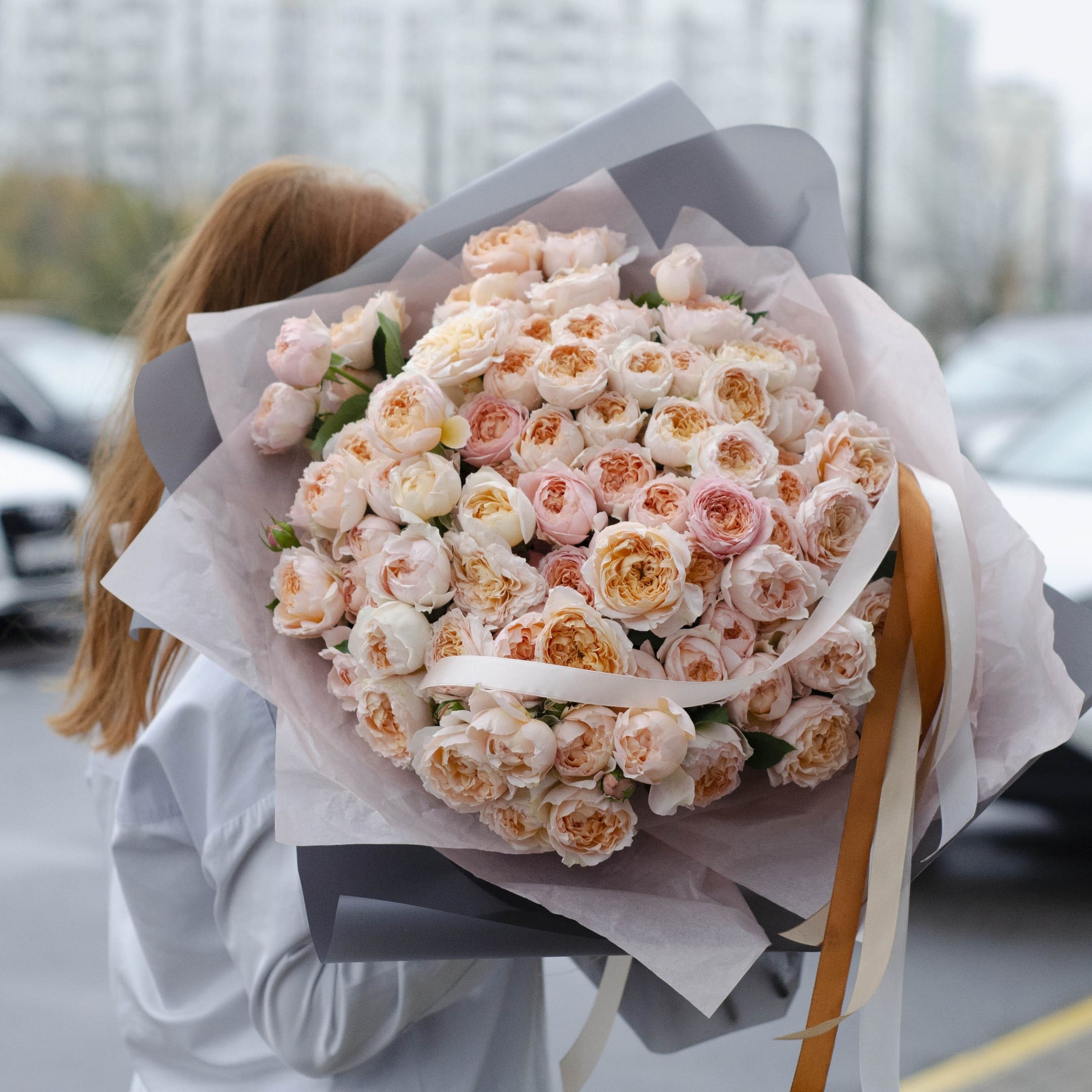 Букет пионовидных роз "Ты моя мечта"