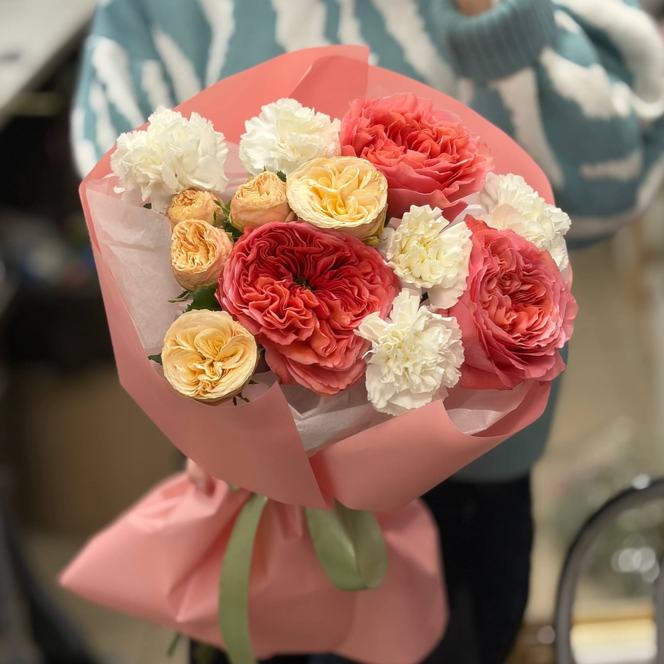 Букет цветов "Романтический Огонь"