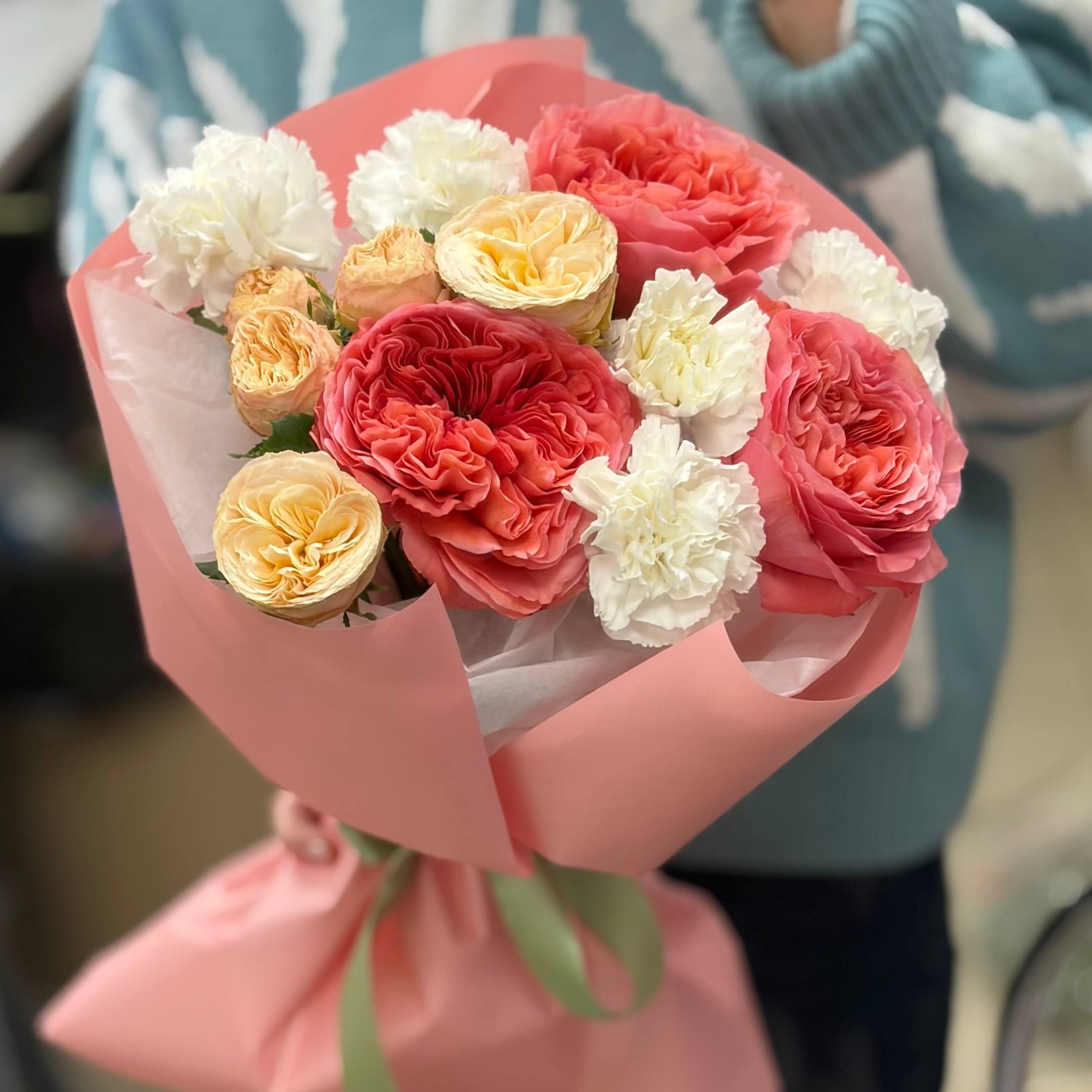 Букет цветов "Романтический Огонь"