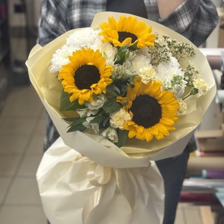 Букет "Солнечный шёлк"