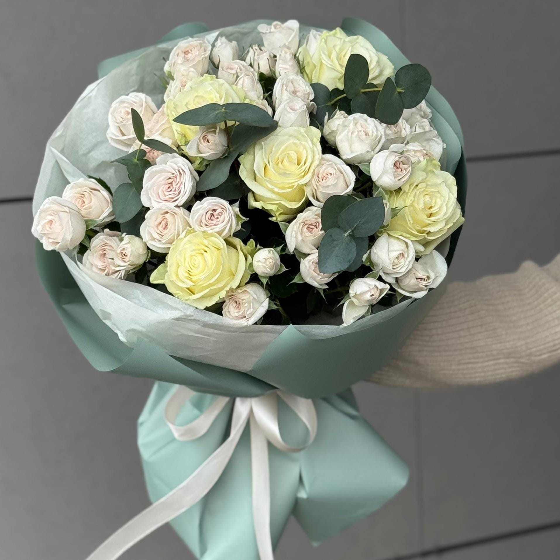 Букет "Жемчужное отражение любви"