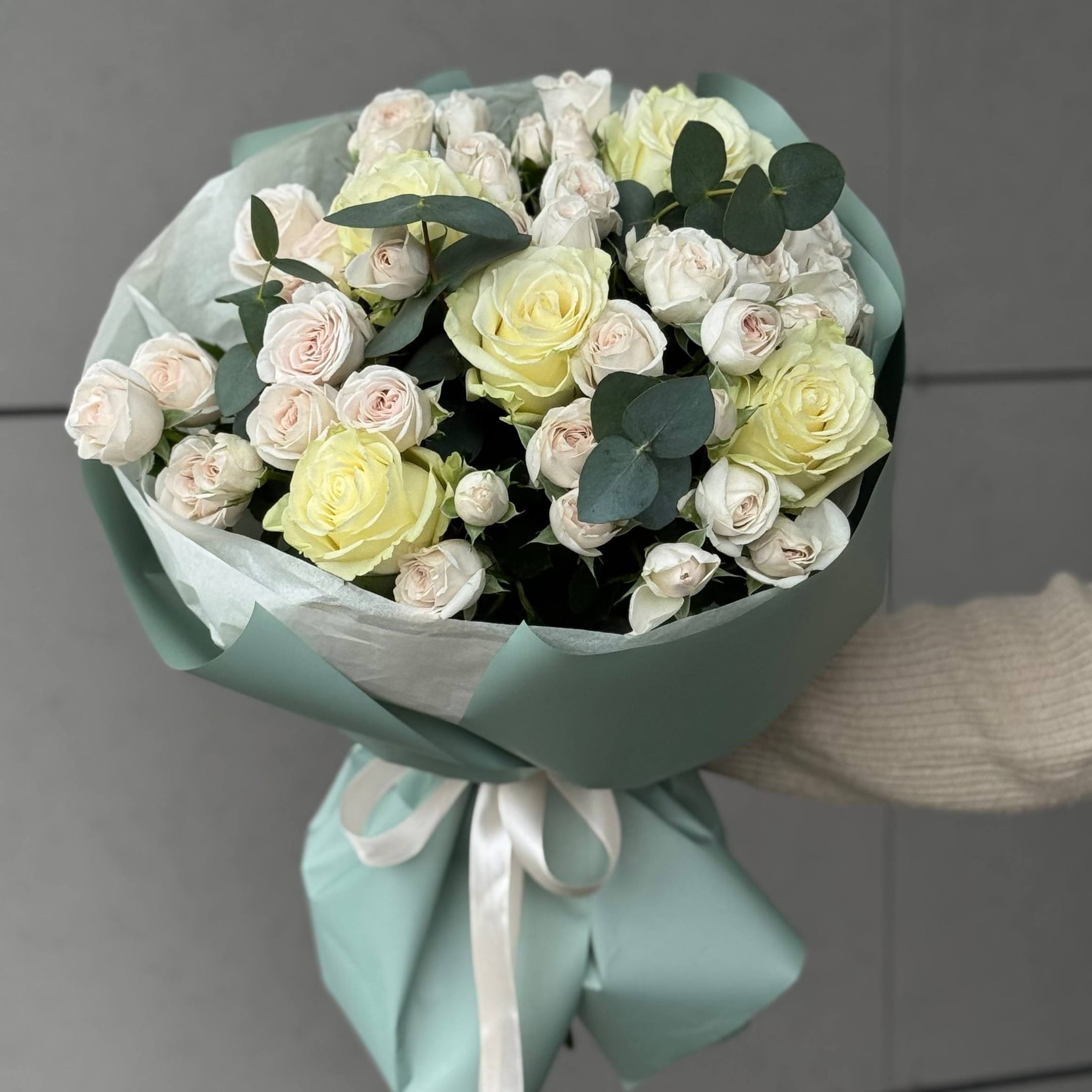 Букет "Жемчужное отражение любви"