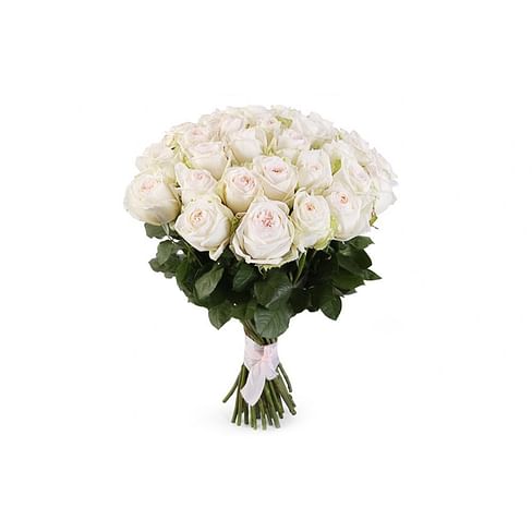 Букет пионовидных роз "Безупречный" 21 роза