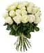 35 белых роз сорта Mondial 35 роз Эквадорская роза
