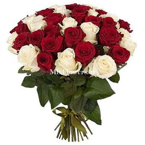 Букет роз "Очарование" 41 роза Эквадорская роза