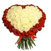Букет роз в форме сердца "С любовью" 101 роза Эквадорская роза