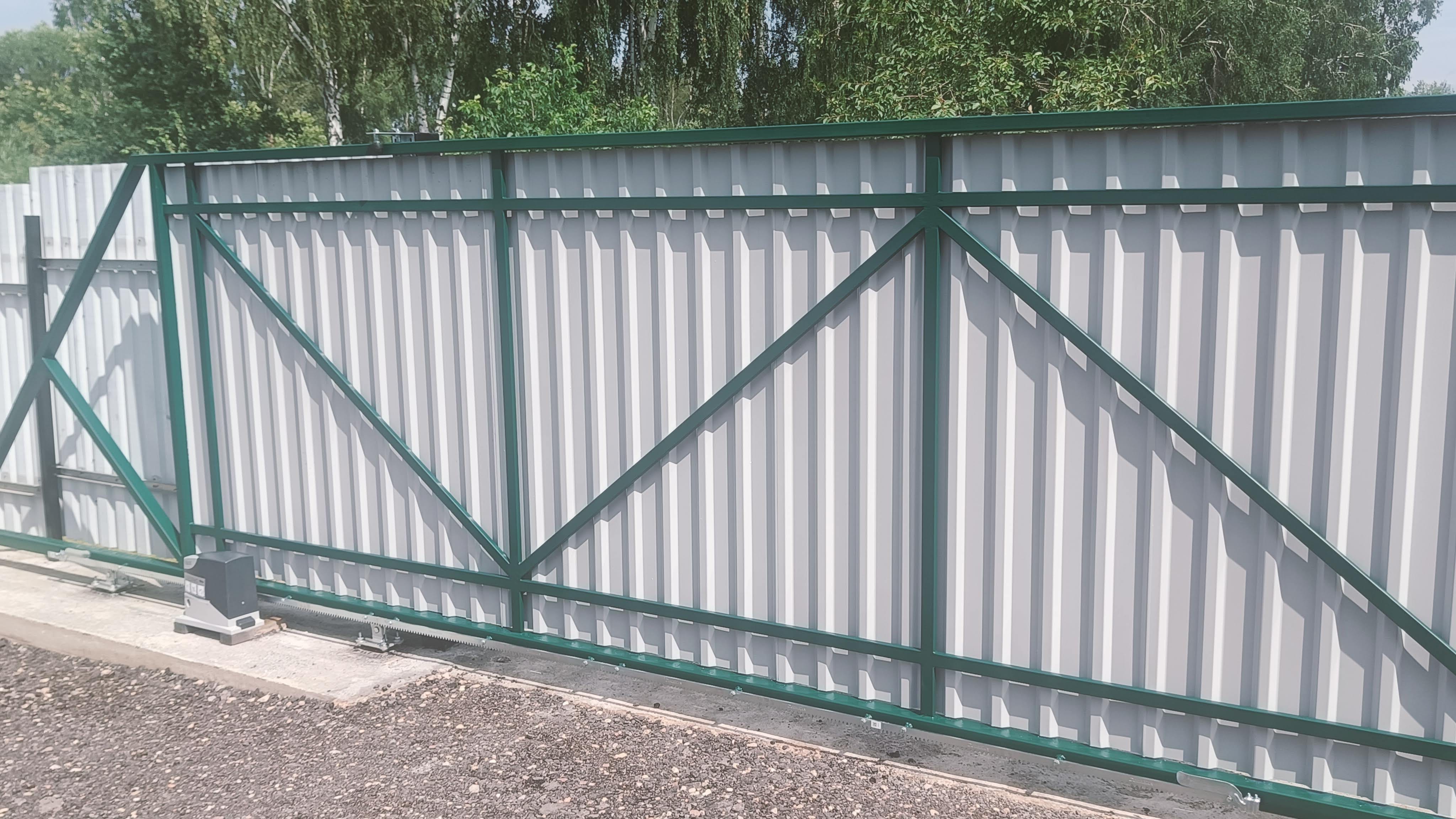 4,0х2,0 Комплект откатных ворот Многоворот с заполнением на выбор Заказчика