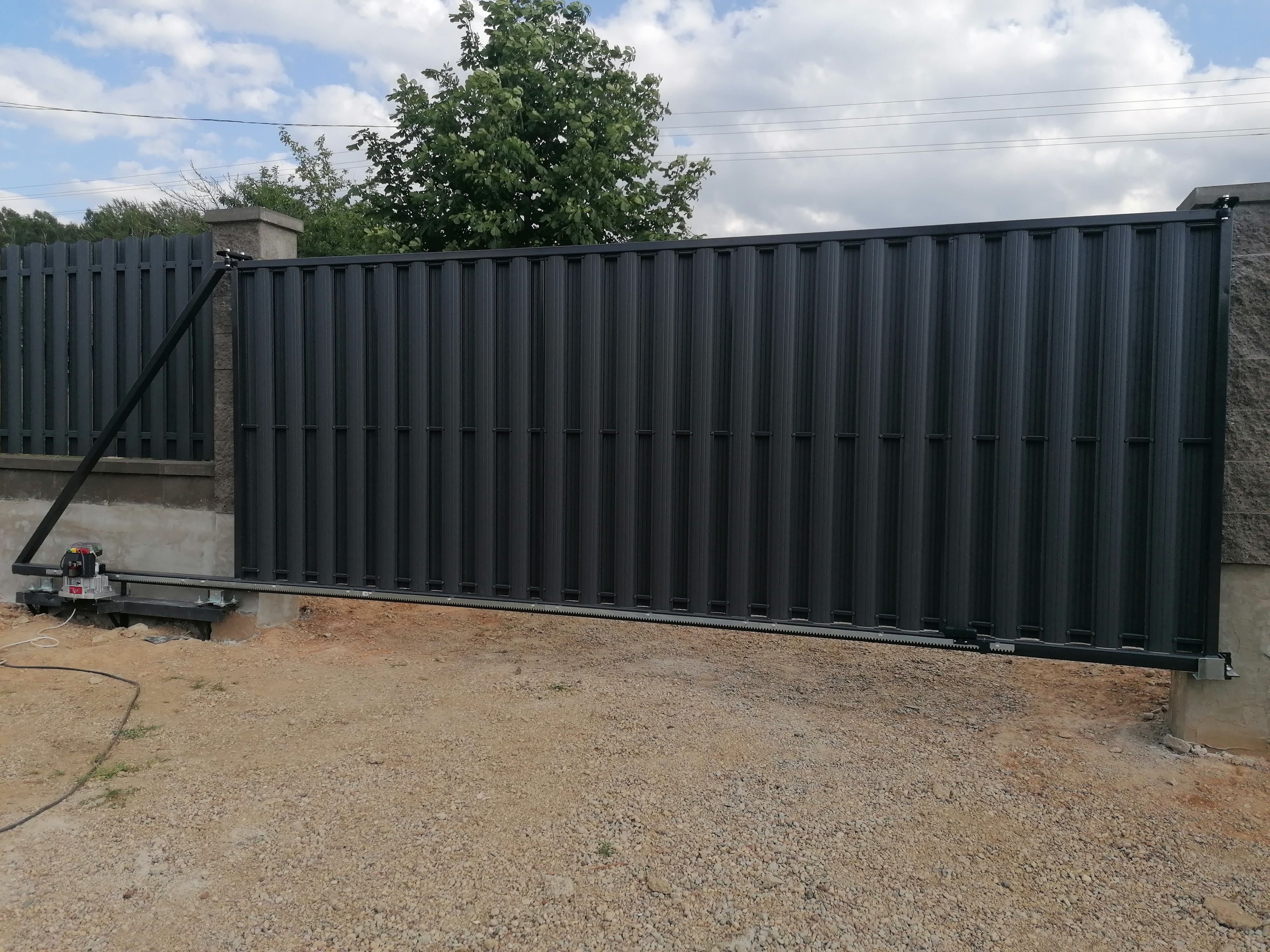 4,0х2,0 Комплект откатных ворот Многоворот с заполнением на выбор Заказчика