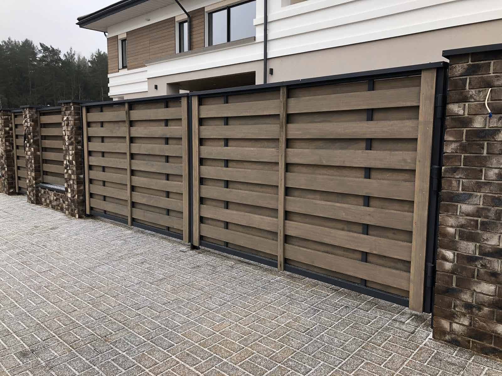 4,0х2,0 Распашные ворота Многоворот с заполнением на выбор Заказчка