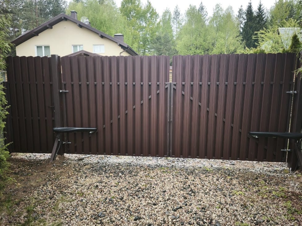 4,0х2,0 Распашные ворота Многоворот с заполнением на выбор Заказчка