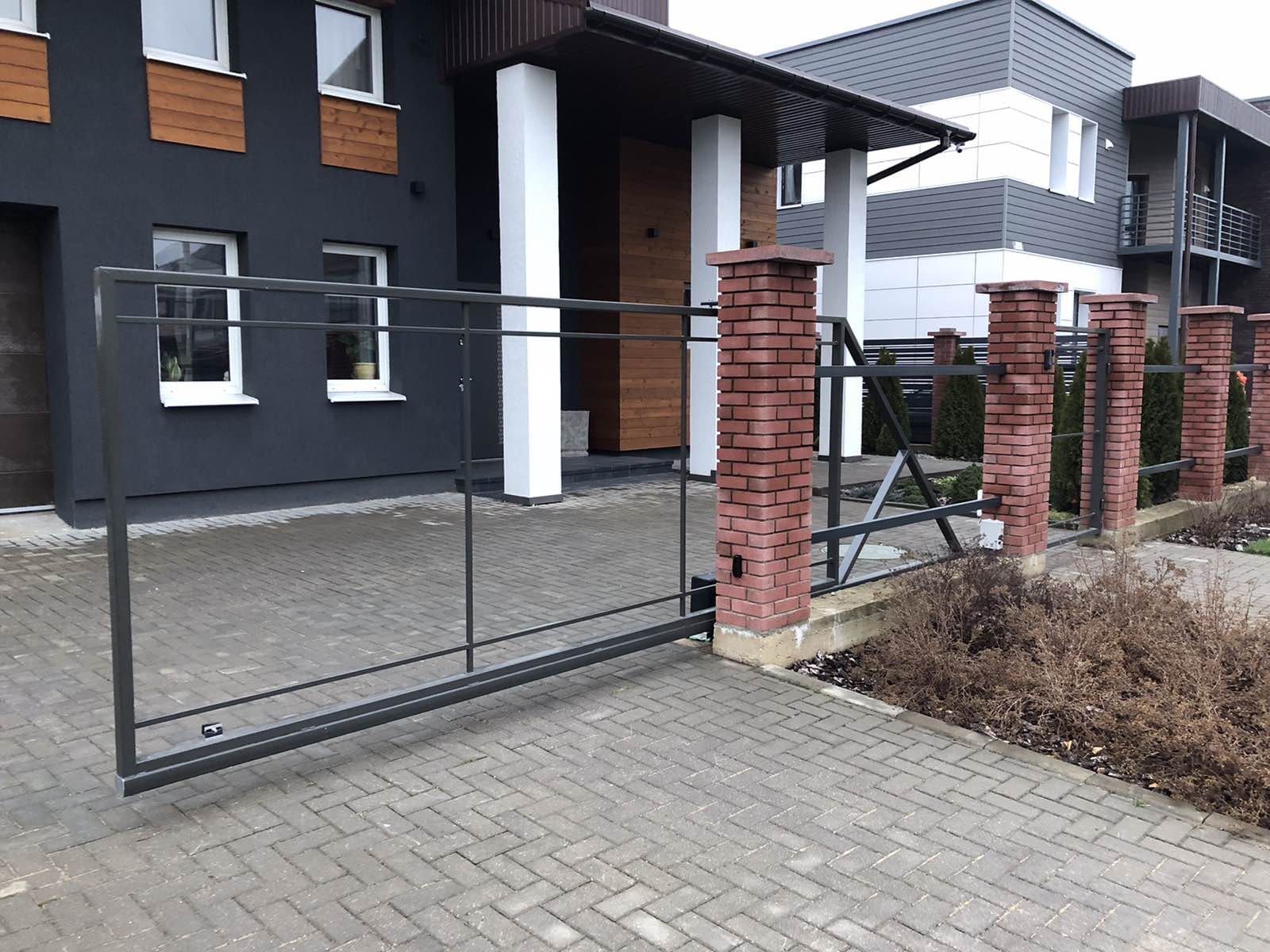 3,5х1,5 Полимер Каркас откатных ворот Многоворот