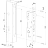 Комплект врезного замка LOCINOX H-Metall-Set 80 mm