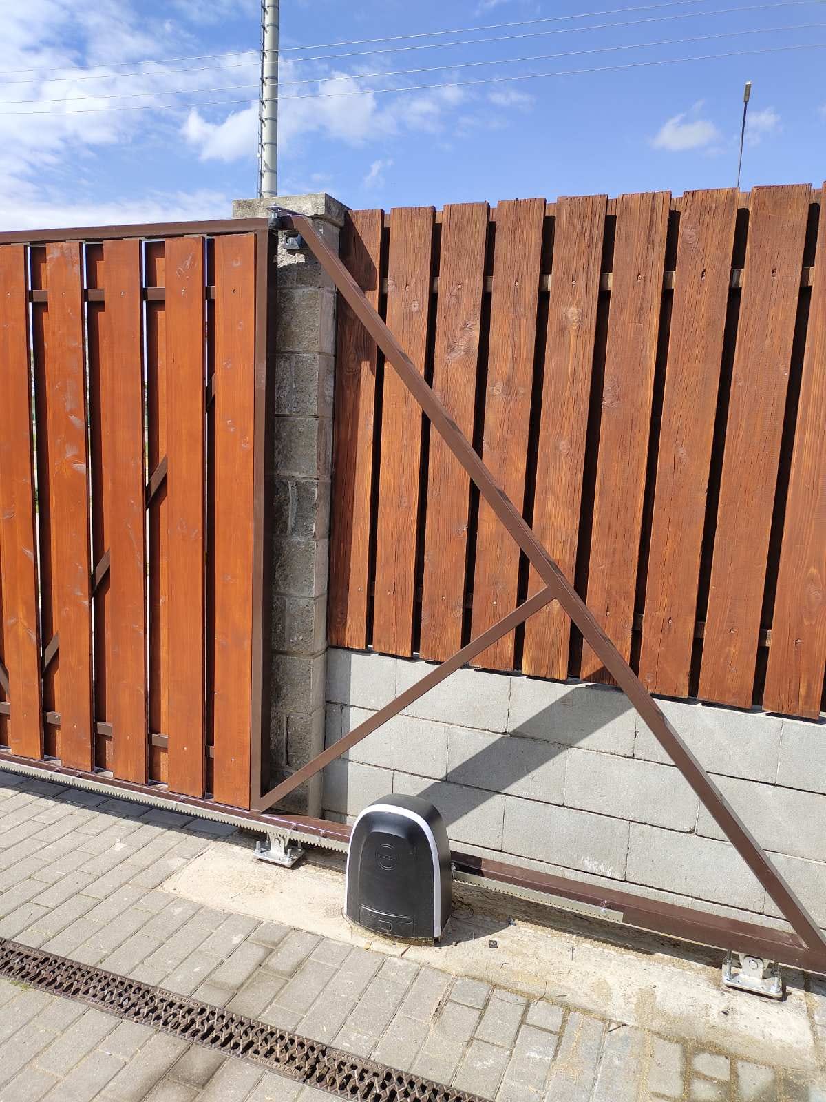 4х1,8 Полимер Каркас откатных ворот Собственное производство проем 4000х1800