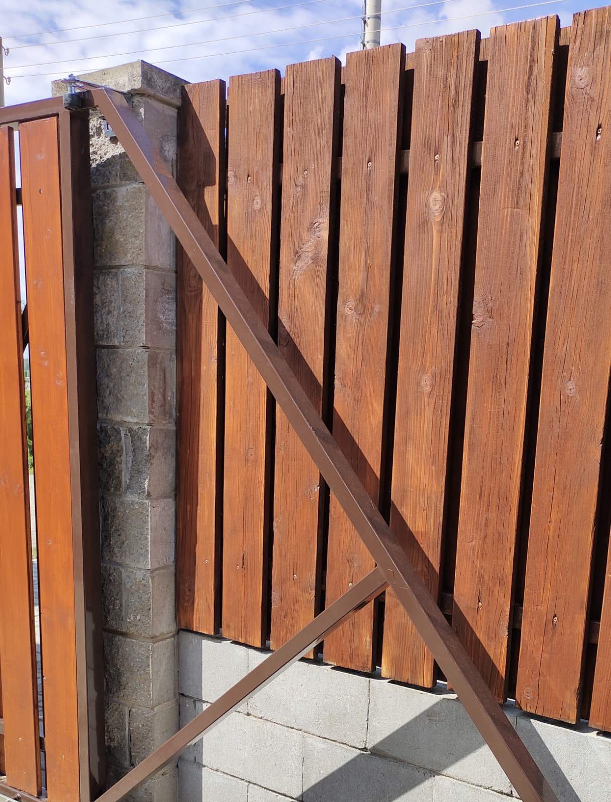 4х1,8 Полимер Каркас откатных ворот Собственное производство проем 4000х1800