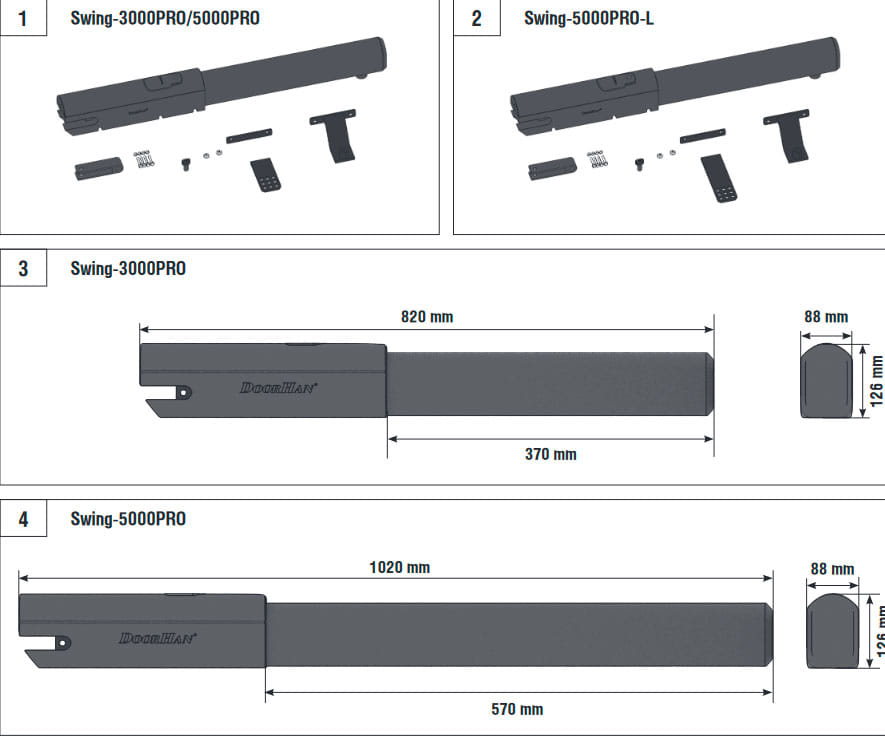 Комплект привода DOORHAN SWING-3000