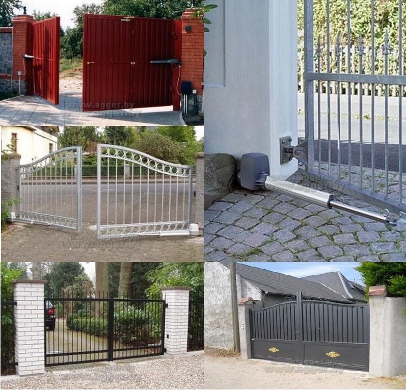 Для распашных ворот