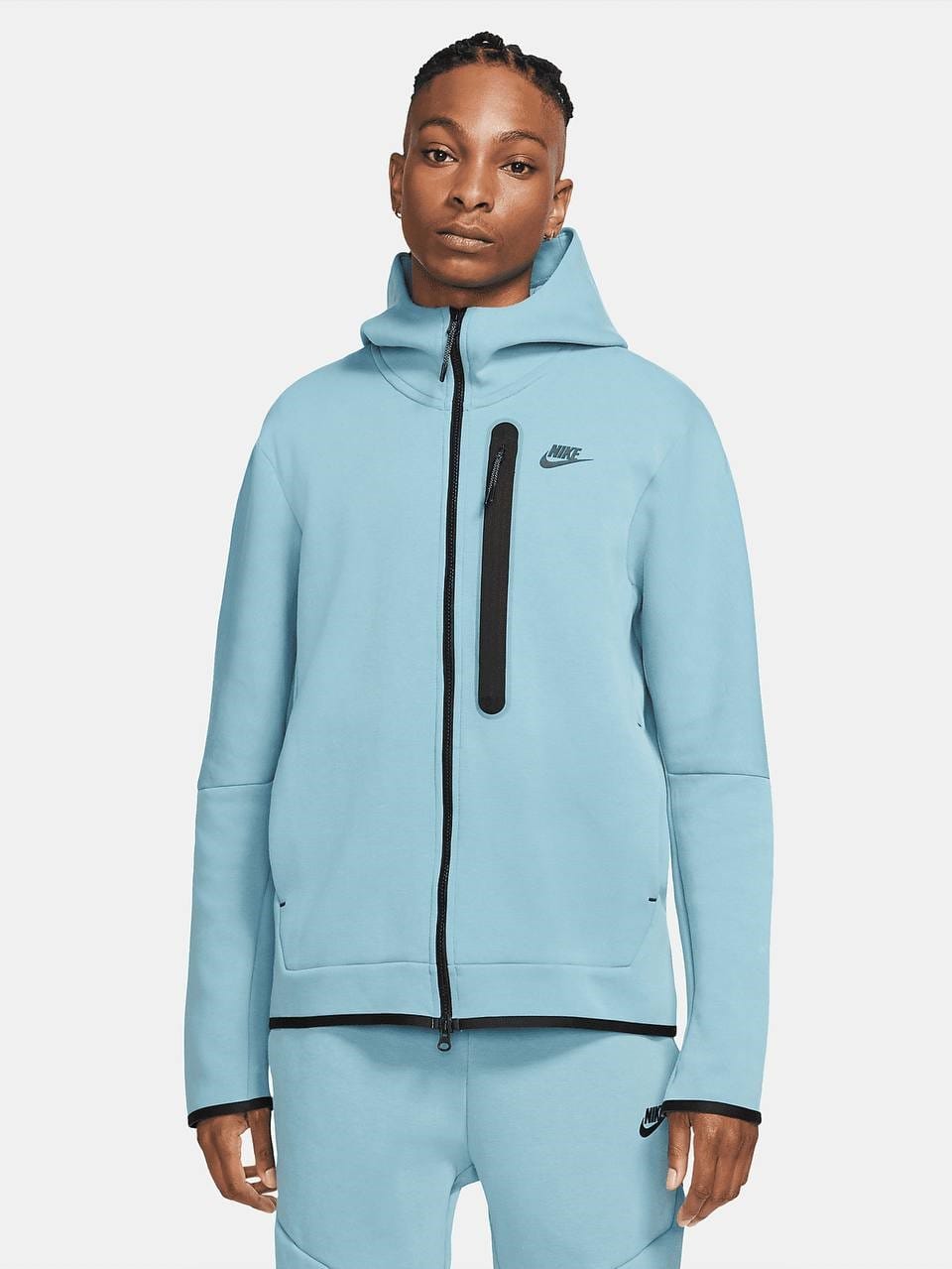 Худи Nike Tech Fleece Washed Blue
