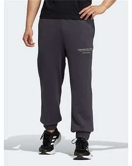 Брюки Adidas Knit Pants Solid Color Alphabet Printing Bundle Feet Брюки Adidas Knit Pants Solid Color Alphabet Printing Bundle Feet
