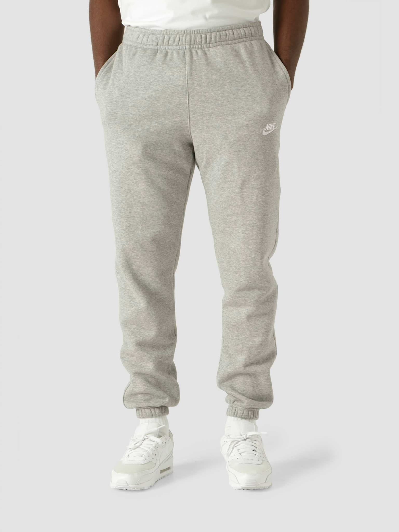 Брюки Nike Nsw Club Pant Cf Bb Dk Grey Heather Matte Silver White