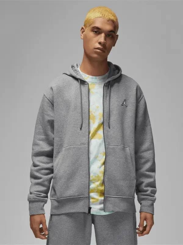 Худи Jordan M J ESS FLC FZ HOODIE GREY