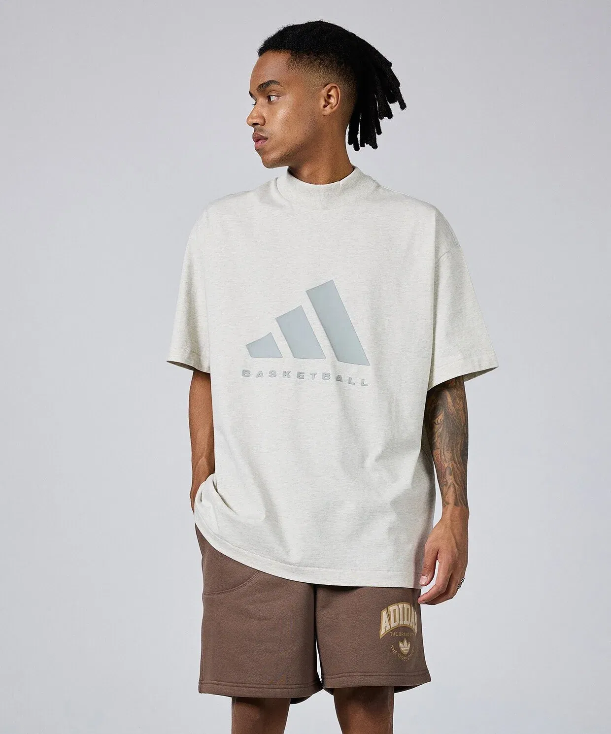 Футболка Adidas ADIDAS BASKETBALL TEE Cream White Mel