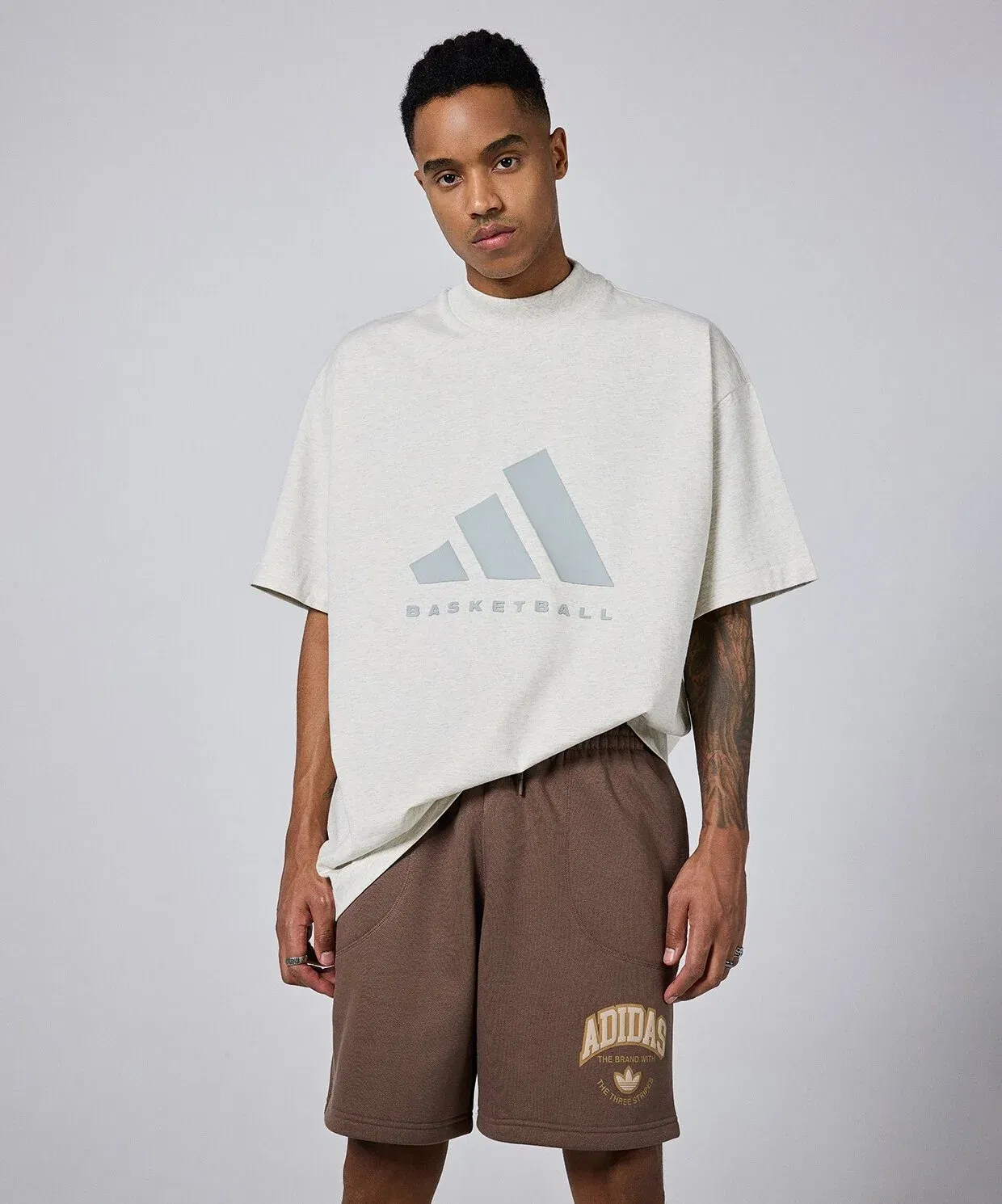 Футболка Adidas ADIDAS BASKETBALL TEE Cream White Mel